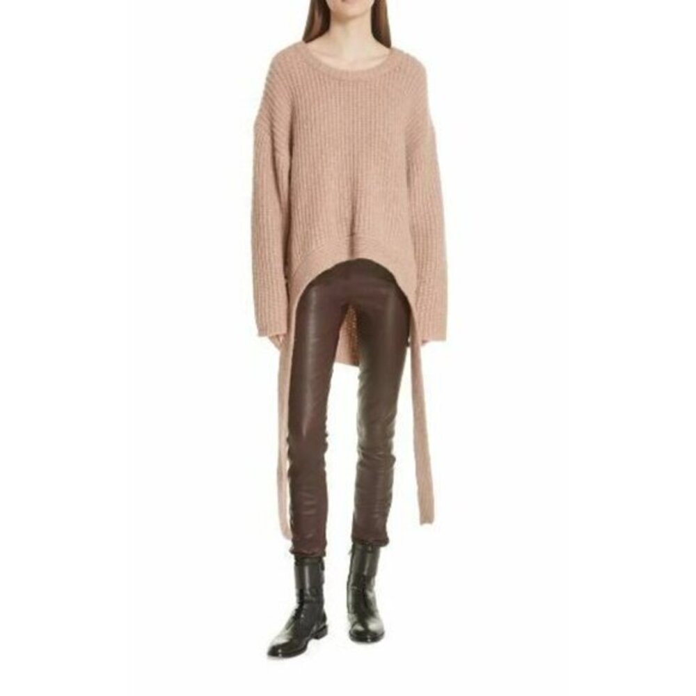 Grey Jason Wu Sweater Olympia Merino Wool Blend Oleander Pink XL New $450